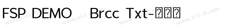 FSP DEMO   Brcc Txt字体转换